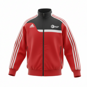 chaqueta adidas roja negra