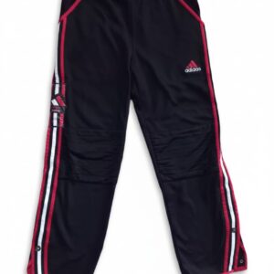 Pantalón Vintage Adidas Negro y Rojo – Track Pants Streetwear Y2K