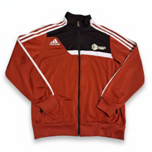 Chaqueta Vintage Adidas Roja y Negra – Track Jacket Streetwear Y2K